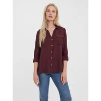 Vero Moda Hemdbluse VMBUMPY L/S SHIRT NEW WVN GA NOOS Viskose, regular fit