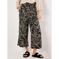 Apricot Culotte Batik Culotte (Stoffgürtel) mit Bindegürtel