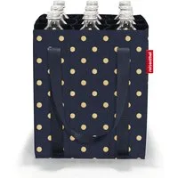 REISENTHEL® Tragetasche bottlebag metallic dots blue, bottlebag