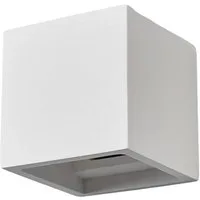 Lindby Wandleuchte Freja, Gips Weiß IP20, 1 x 8 W LED