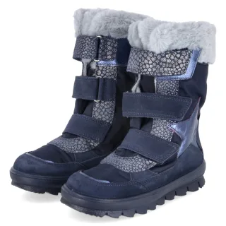 Superfit Winterstiefel FLAVIA - Gr. 28 - Blau - Leder & Textil