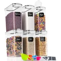 LuxusKollektion Vorratsdose Vorratsdosen Set 2.5L 6 Stück Aufbewahrungsbox Küche Luftdicht mit