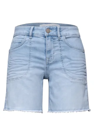 Street One - Shorts Regular Fit blau - Gr. - 32