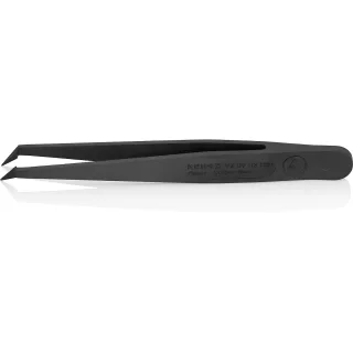 KNIPEX Kunststoffpinzette ESD, schwarz - 920903ESD