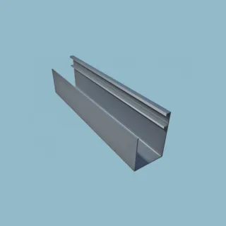 Alu Rahmenprofil für oben und seitlich, für 40 mm Hohlkammerpaneele 6000 mm