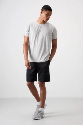 Herren Unifarbene Sweatshorts