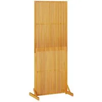 vidaXL Raumteiler Sichtschutz Braun 79,5 x 50 x 200 cm Massivholz, 1-tlg.