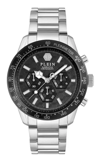 Philipp Plein Pleinmeter Herren-Silberuhr PWPYA0424