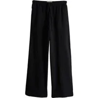 Next Palazzohose Strukturierte Hose mit weitem Bein und Leinen (1-tlg)