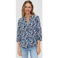 s.Oliver Kurzarmbluse Bluse Tunikabluse mit All-over-Print