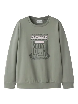 NAME IT - NKFVENUS LS NREG SWEAT UNB Shadow - Gr. - 152