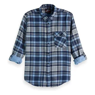 Scotch & Soda Langarm Blue Herren -Kernhemd 145422 0218