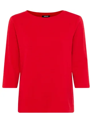 Olsen - T-Shirt Long Sleeves french red - Gr. - 48