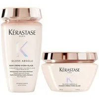 Kérastase Haarpflege-Set Gloss Absolu Créme Duo for Thick Hair, 2-tlg., reichhaltig, Anti-Frizz, geschmeidig