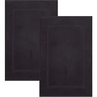 Betz Badematte 2 Stück Badvorleger Premium Badteppich Größe 50x70 cm, unbeschichtet, beidseitig nutzbar, beidseitig nutzbar, Baumwolle, Qualität 650g/m²