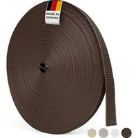 BAUHELD Rollladengurt 50m (14mm 18mm 20mm 23mm, [Made in Germany] Rolladengurt an Fenster & Türen geeignet), Gurtband für Rolladen Gurtwickler, Abdeckplatte, Abdeckung