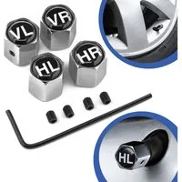 Adapter Universe Ventilkappe Reifen Ventil Kappen SET Felgen Schloss Auto Rad Merker Marker