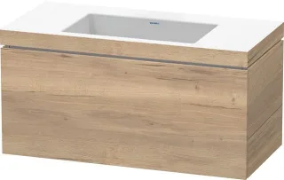 Duravit L-Cube Waschtisch-Set cbonded wandhängend 1000x480x500 Ei Marmoriert LC6918N5555