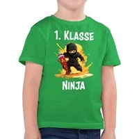 Shirtracer T-Shirt Ninja Einschulung Schulkind Schulanfang 1. Klasse Erste (1-tlg) Einschulung Junge Schulanfang Geschenke