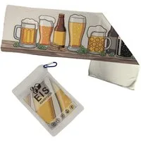 speecheese Sporthandtuch Bier Eishandtuch für Bierliebhaber mit unterschiedlichen Sorten