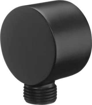 Neuesbad Serie 310 Schwarz Rund Eck Anschluss für Brauseschlauch NB1DENACN54K1