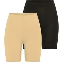 Tamaris Radlerhose aus softer Jersey-Qualität mit bequemem Gummizug (2er-Pack) zum Unterziehen unter Kleidern und Röcken - im Set