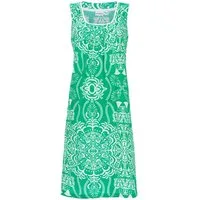 Ringella Sommerkleid im Ornament-Alloverprint mit Biesen am Ausschnitt aus weicher Baumwolle/Modal-Mischung