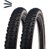 maxxi4you Fahrradreifen 2 x Schwalbe Smart Sam 29 x 2,60 (65-622) Schwarz/Bronze inkl. RH