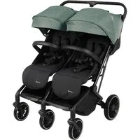 BabyGo Zwillingsbuggy Zwillingskinderwagen GOTwice, mit drei schwenkbaren Vorderrädern