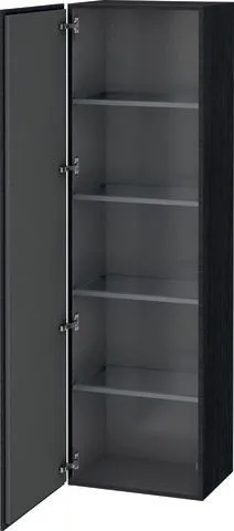 Duravit L-Cube Hochschrank Eiche Schwarz Matt 500x363x1760 mm - LC1181L1616 LC1181L1616