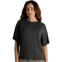 TOM TAILOR Sleepshirt TOM TAILOR Damen T-Shirt grau uni (1-tlg)