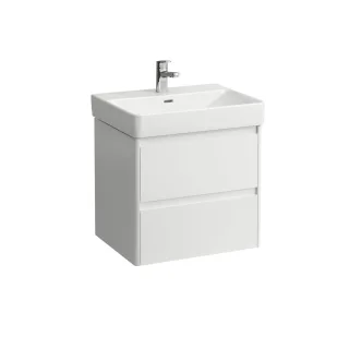 LAUFEN Waschtischunterschrank BASE 2.0 446x572x515 2 Schubl m. Griffmulde f.WT H810963 weiß glzd, H4 H4112721082611