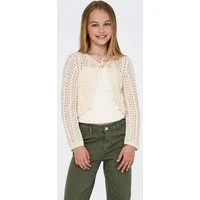 KIDS ONLY Strickjacke KOGMARINA LIFE 3/4 CROP V-NECK KNT NOOS