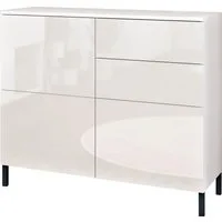 borchardt Möbel Kommode Haama, Sideboard mit Metallfüßen, Push-to-open-Technik, Breite 93 cm, Push-To-Open, verstellbare Einlegeböden, viel Stauraum, Breite 93cm