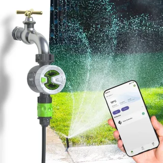 Rainpoint Sprinkler Timer WIF bluetooth Smart Water Timer Remote Control Wireless Hose Faucet Timer for Garden Irrigatio