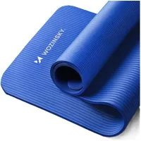 Wozinsky Yogamatte WNSP (Matte mit Tragegurt und Tasche), 0,9 cm dick rutschfest formstabil inkl Tragegurt und Tasche