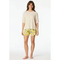 Schiesser Shorty Casual Fashion (2 tlg) mit Rundhalsausschnitt, in softer Single-Jersey Qualität