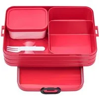 Mepal Lunchbox Bento-Lunchbox Take A Break, Nordic red, large, großzügige Fächeraufteilung, perfekt für unterwegs