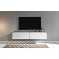 Home affaire Lowboard LOWBOARD D, wahlweise mit oder ohne Beleuchtung, modernes TV-Board ohne Griffe, mit viel Stauraum,stehend und hängend