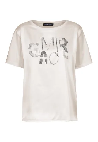 FRANK WALDER - Shirt CASUAL mit Frontprint pearl - Gr. - 44