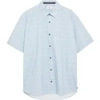 s.Oliver Kurzarmhemd Hemd Regular Fit: Elastisches Kurzarmhemd mit All-over-Print