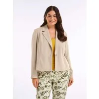 Sheego Blusenblazer Kurzblazer Langarm