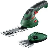 Akku-Strauch & Grasscheren-Set Isio grün/schwarz, Li-Ionen Akku 1,5Ah 3,6Volt