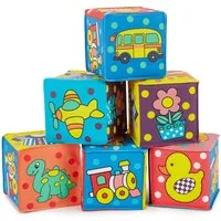 BIECO Stapelspielzeug Bieco Baby Würfel Set 6er Pack Baby Spielzeug