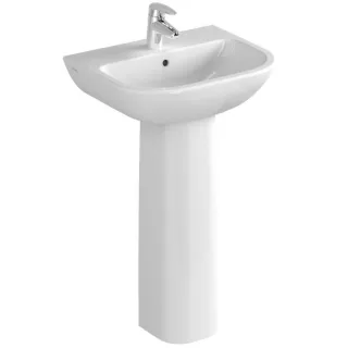 VitrA S20 Waschtisch 5501L003-0001 50x42cm, Überlauf/Hahnloch mittig, weiß