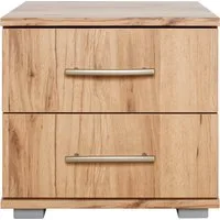 priess Nachtkonsole Husum Nachtkonsole in premium Qualität Schlafzimmer Schrank, mit 2 Schubkästen Nachtschrank Beistellschrank Nachtschränkchen