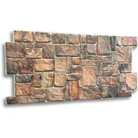 IKHEMalarka 3D Wandpaneel 4qm/10 Stück 3D PVC FLIESEN Wandpaneele, BxL: 50,00x92,00 cm, 4,00 qm, Wandverkleidung PVC-Verkleidung IMITATION OF STONE Stein Imitation