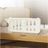 habeig Babybett Bettgitter Babygitter 120x47cm Rausfallschutz extrem stabil, 120 cm breit