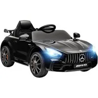 AIYAPLAY Elektro-Kinderauto 12 V Kinderauto mit 2,4G Fernbedienung, USB, MP3, Musik, Belastbarkeit 25 kg, (1-tlg), 3-5 km,h, für Kinder 3-6 Jahre, Schwarz