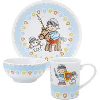 PURESIGNS Kindergeschirr-Set MIKO (3-tlg), 1 Personen, Porzellan, Plastikfreier Essgenuss für die Kleinen